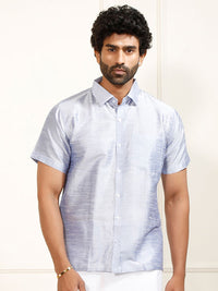 VASTRAMAY Premium Spread Collar Casual Shirt