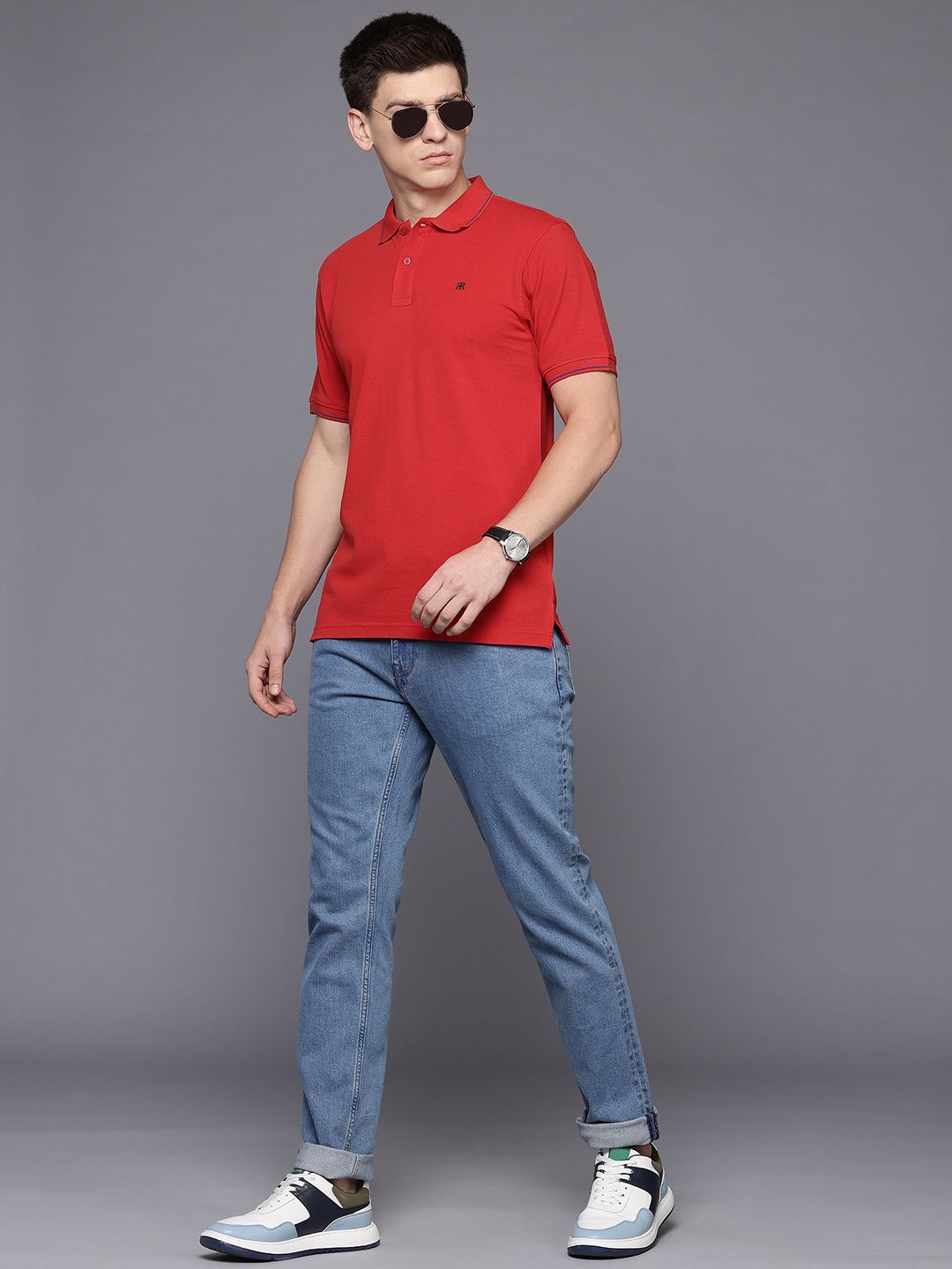 Raymond Modern Fit Pure Cotton Polo T-shirt