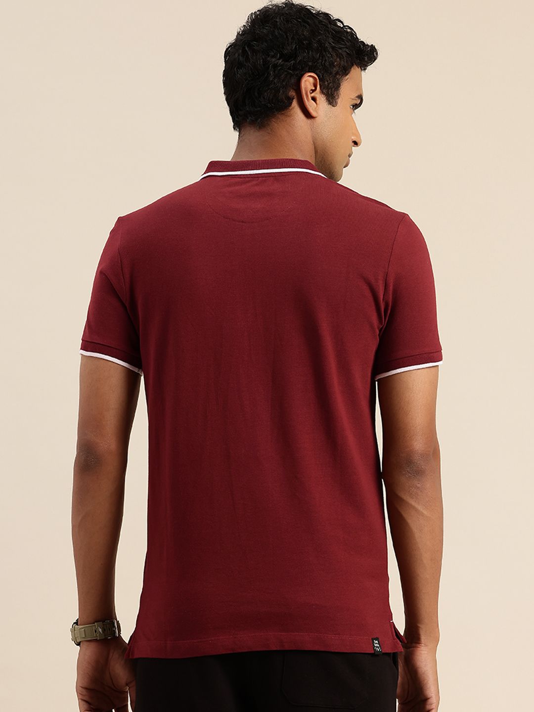 Being Human Pure Cotton Polo Collar Casual T-shirt