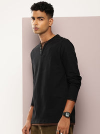 DILLINGER Men Airtex Fabric Solid T-shirt