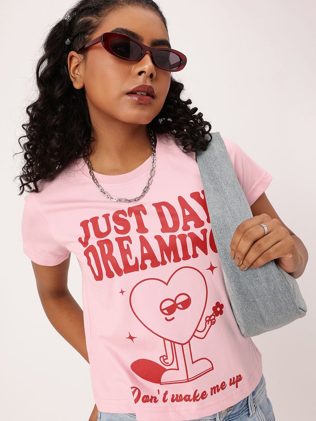 DressBerry Blissful Dream Gazer Printed Casual T-shirt