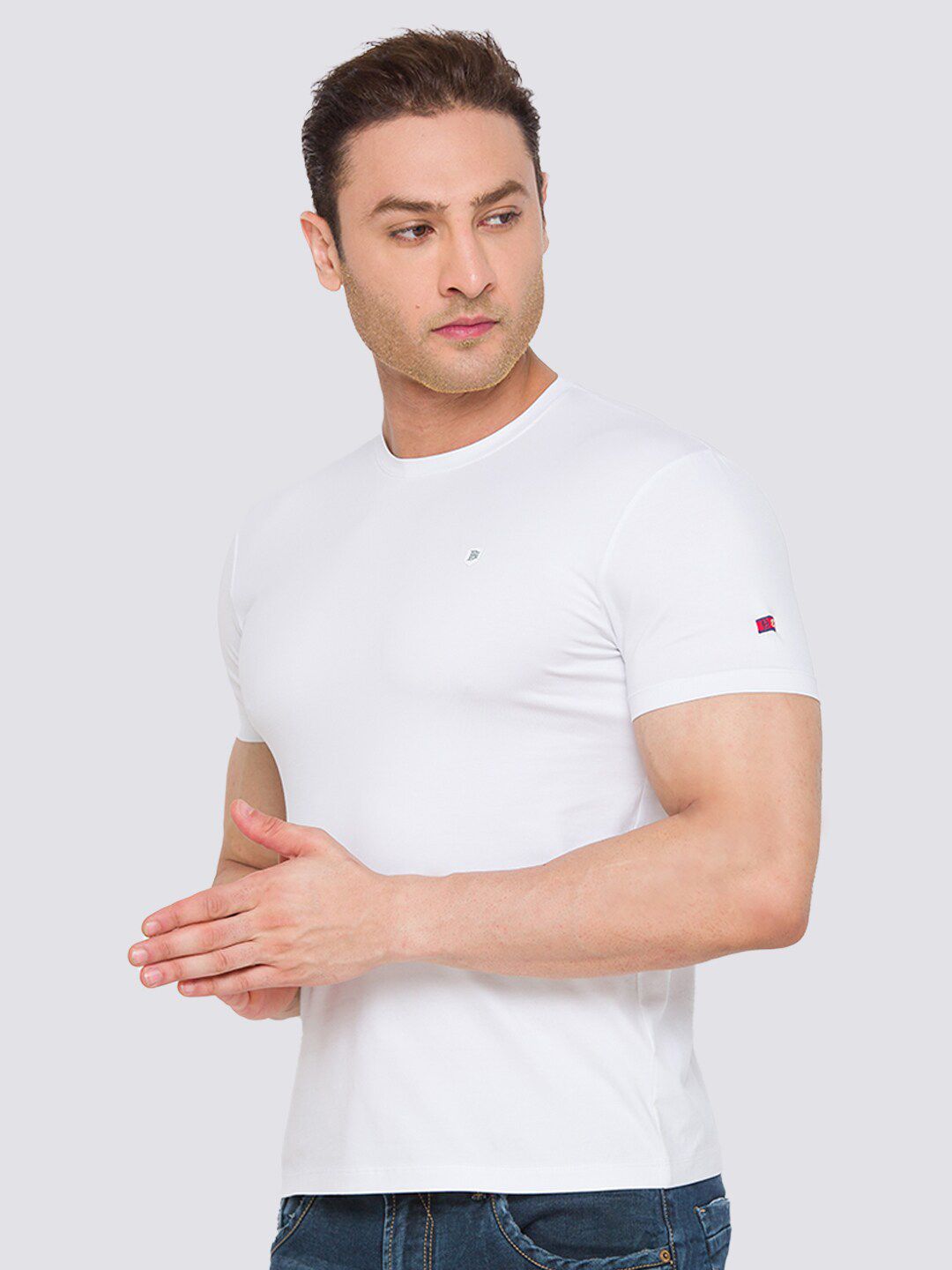 Being Human Men White Cut Outs T-shirt