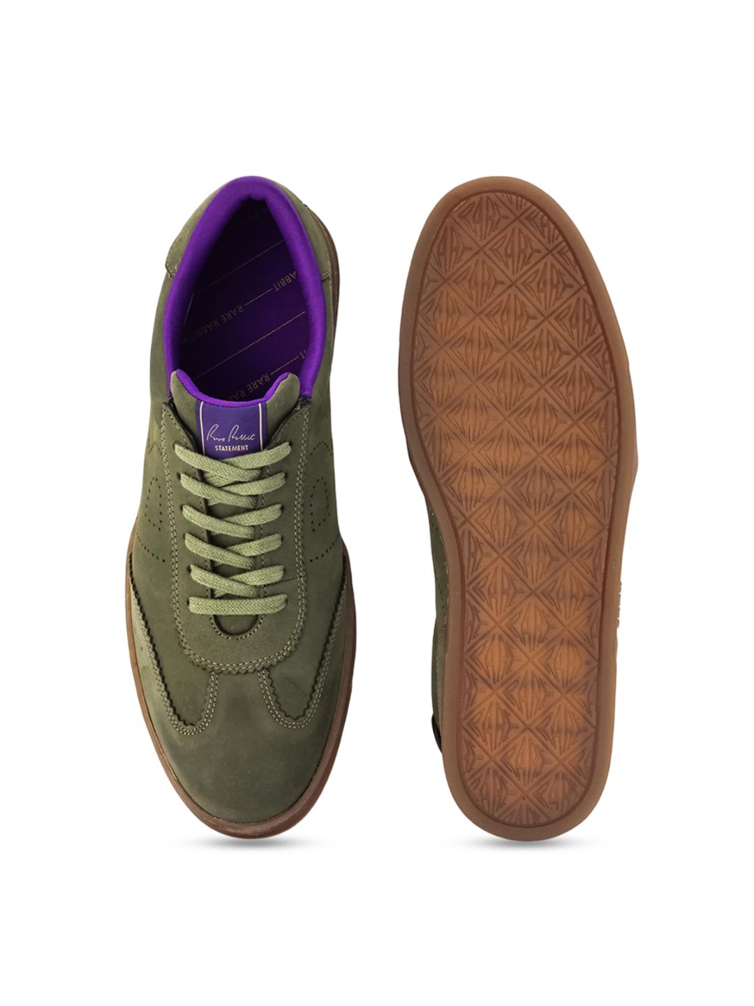 RARE RABBIT Men Magellan Nubuck Lace-Up Sneakers