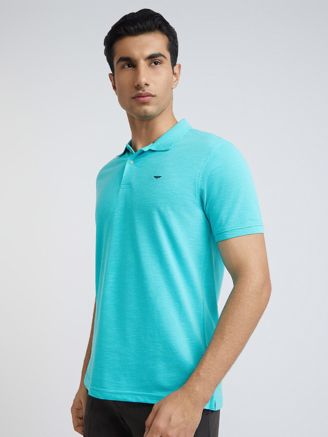 Park Avenue Solid Slim Fit Polo Collar T-shirt