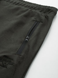 The Indian Garage Co Men Grey Solid Pleated Detail Joggers
