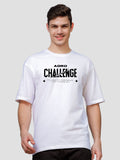 ADRO Men Typography Printed Raw Edge T-shirt