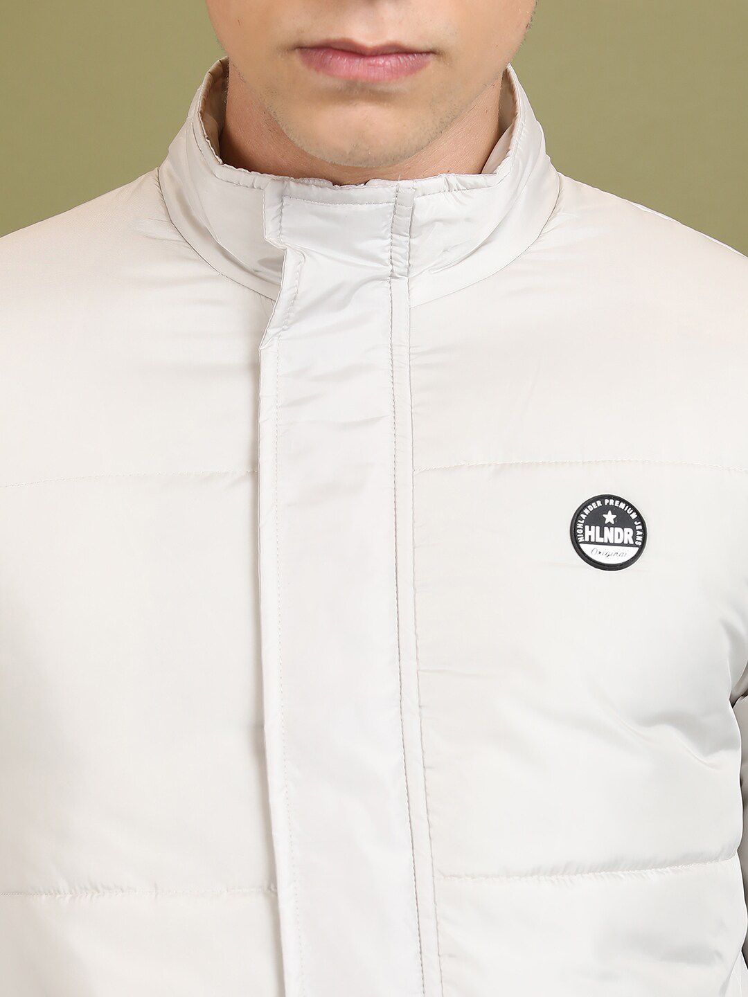 HIGHLANDER Mock Collar Padded Jacket