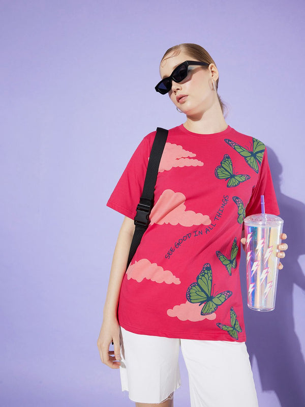 Dillinger Wanita Grafik Bercetak T-Shirt Biasa