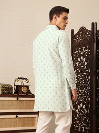 House of Pataudi Floral Printed Rozana Kurta
