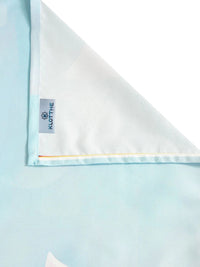 Moda Rapido X KLOTTHE Blue & Pink 400 TC King Bedsheet with 2 Pillow Covers