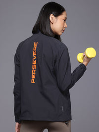 HRX by Hrithik Roshan Women Typography Printed Running Jacket