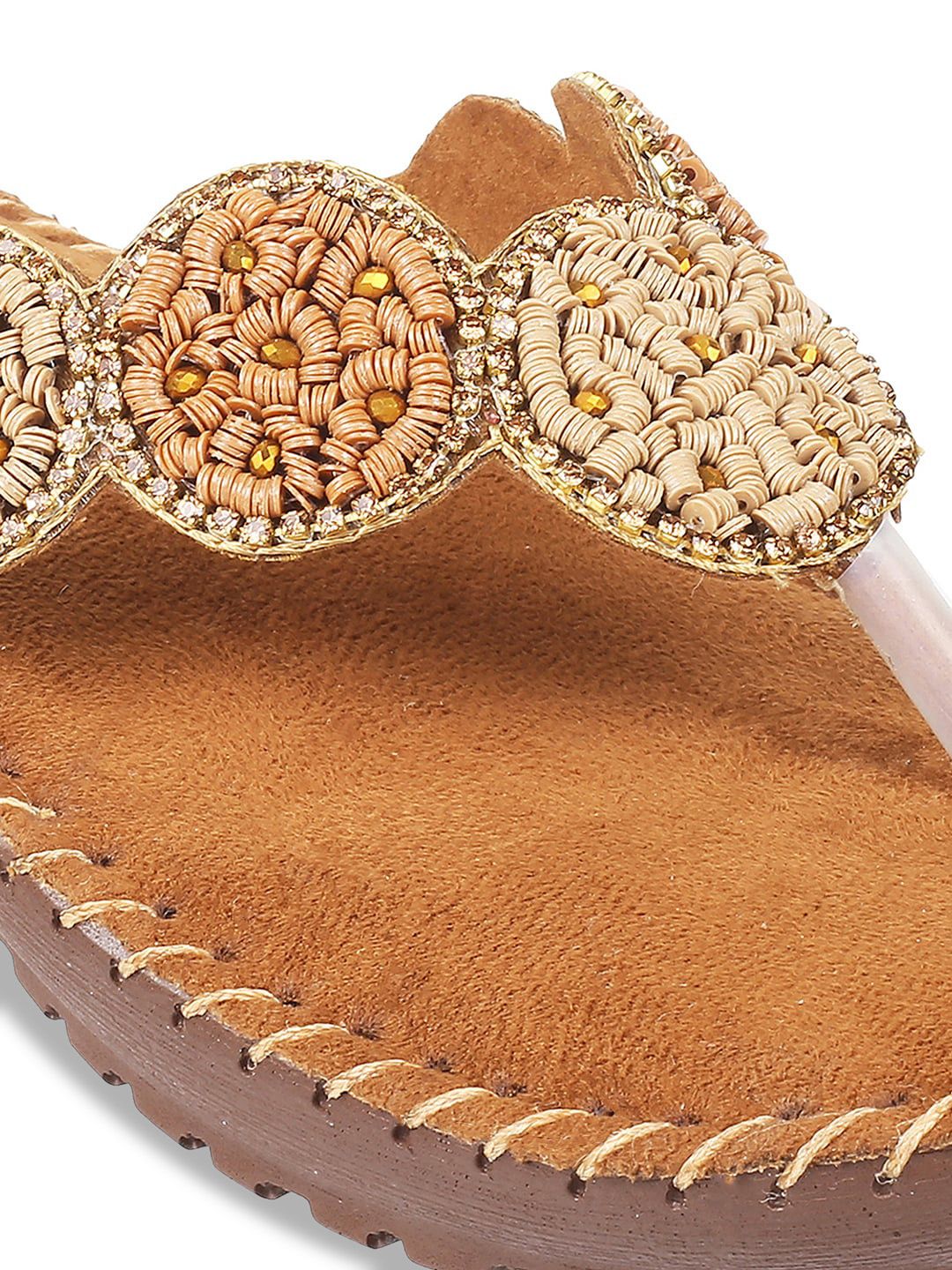 Mochi Embellished Wedge Flats