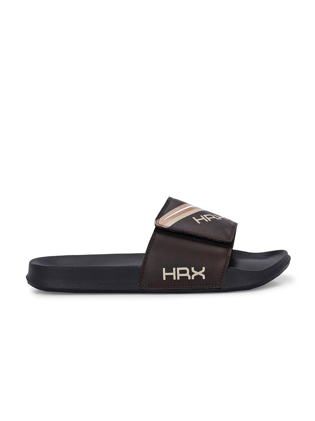 HRX by Hrithik Roshan Men Brown Printed Sliders