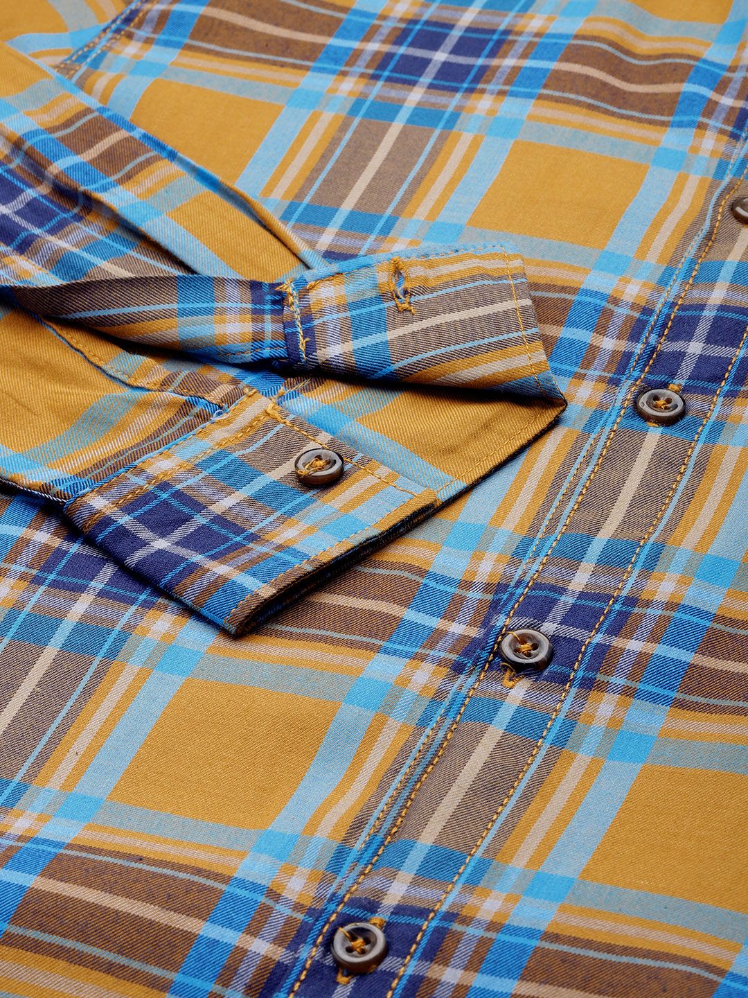 The Indian Garage Co Smart Slim Fit Opaque Checked Casual Shirt
