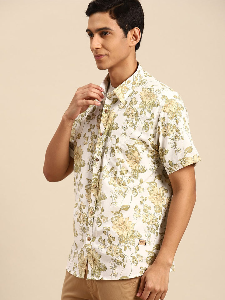 DENNISON Men Smart Block Printed Casual Shirt