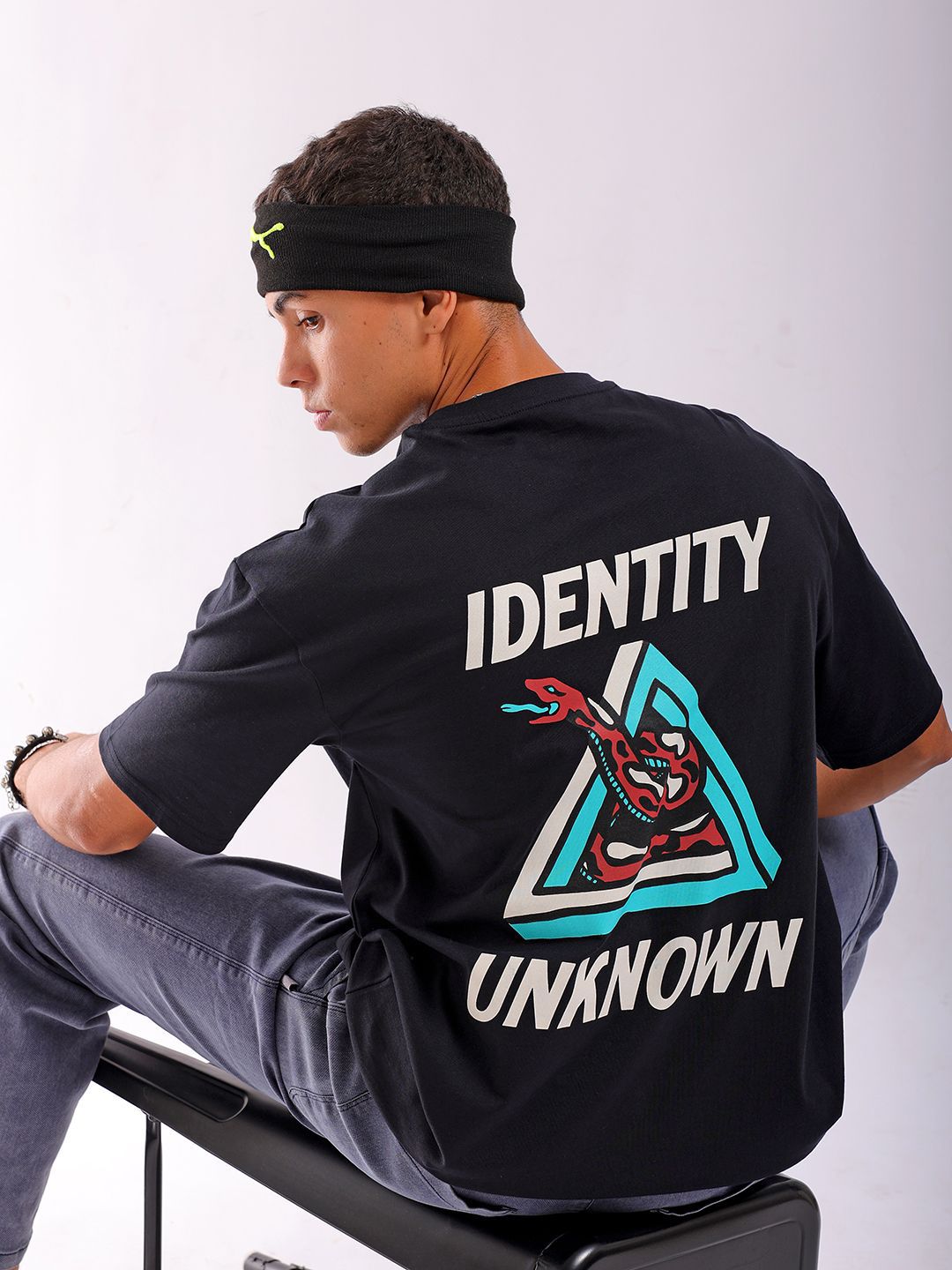 The Indian Garage Co Men Typography Printed Round Neck T-shirt