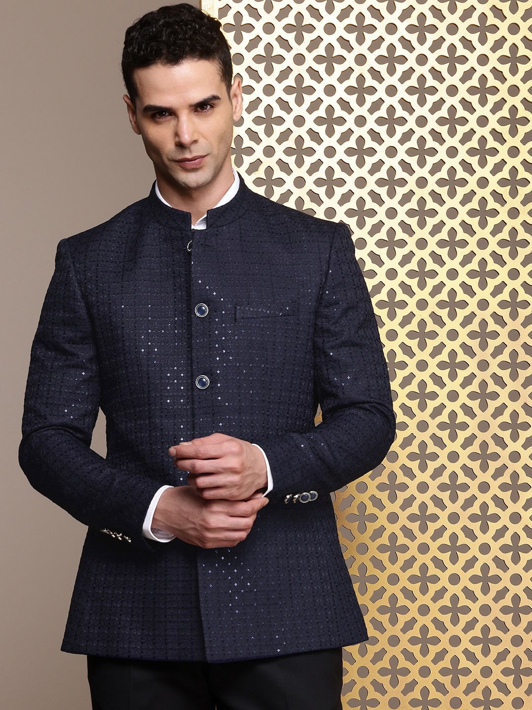 House of Pataudi Embellished Jashn Party Bandhgala Blazers