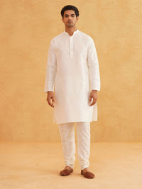 SOJANYA Mandarin Collar Kurta With Churidar & Nehru Jacket
