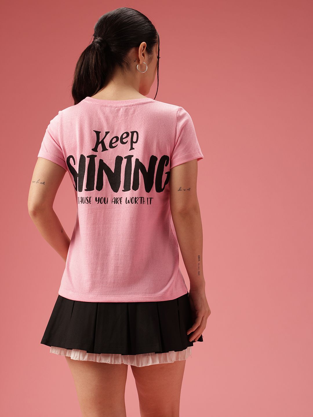 DressBerry Typography Printed T-shirt
