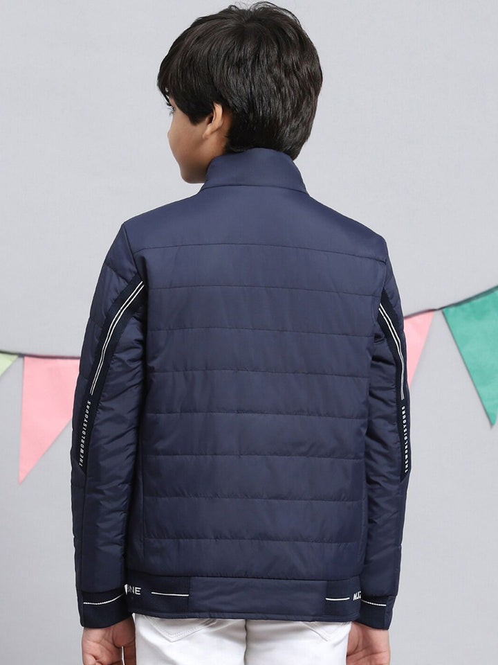 Monte Carlo Boys Striped Lightweight Padded Jacket With Zip Detail