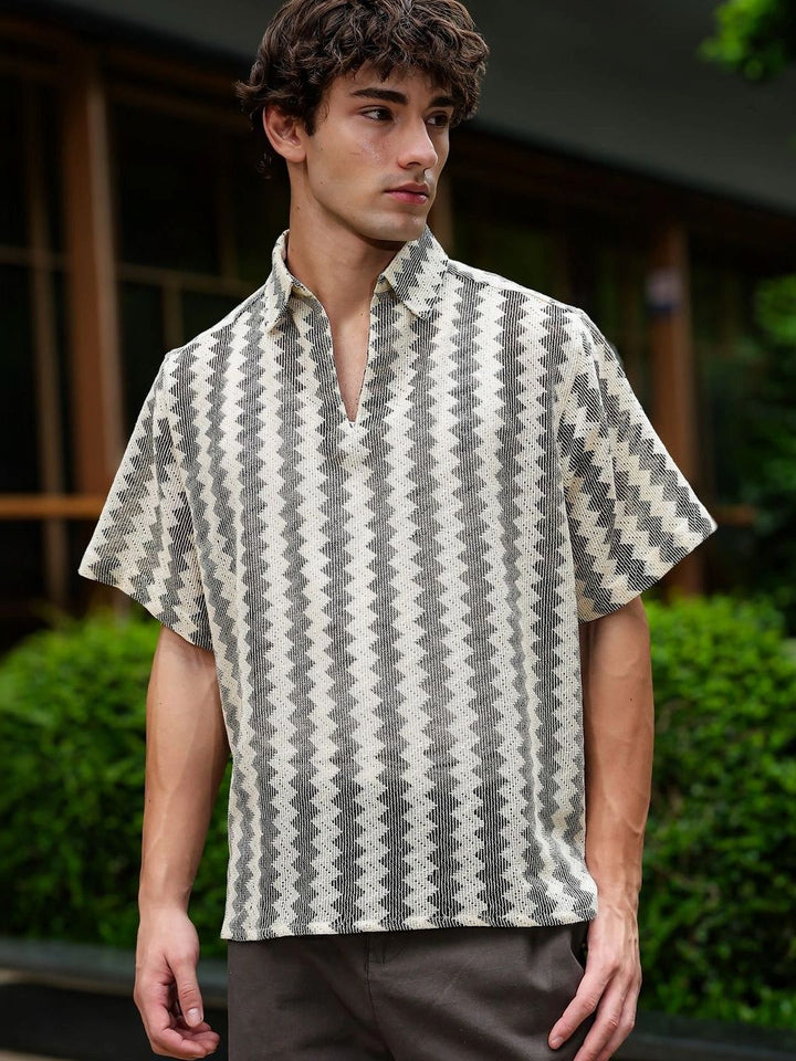 Eszett Men Classic Printed Casual Shirt