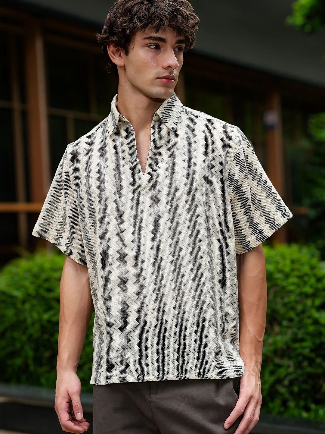 Eszett Men Classic Printed Casual Shirt