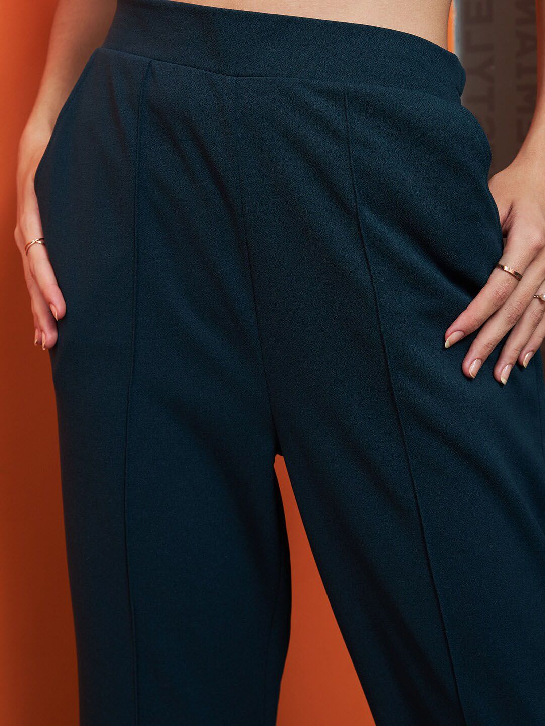 Athena Green Long Sleeves Shirt With Trousers Co-Ords