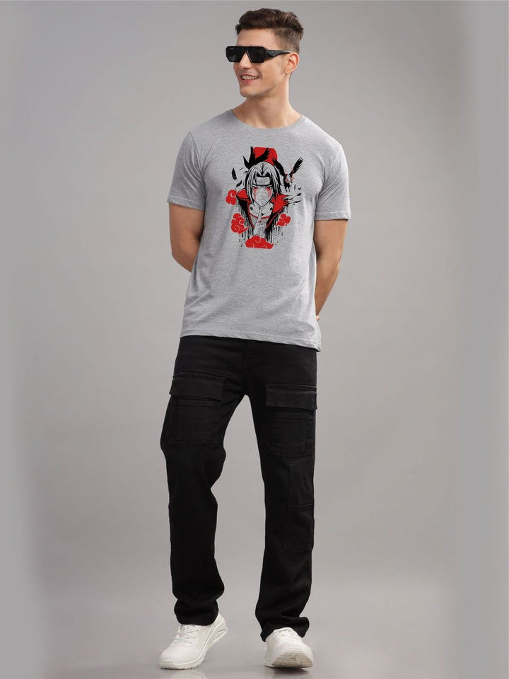 ADRO Men Printed Applique T-shirt
