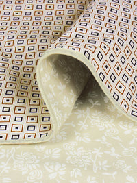 Story@home Beige & Grey Floral AC Room 150 GSM Double Bed Dohar