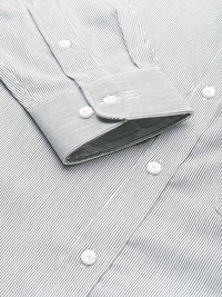 Raymond Self-Striped Slim Fit Pure Cotton Formal Shirt