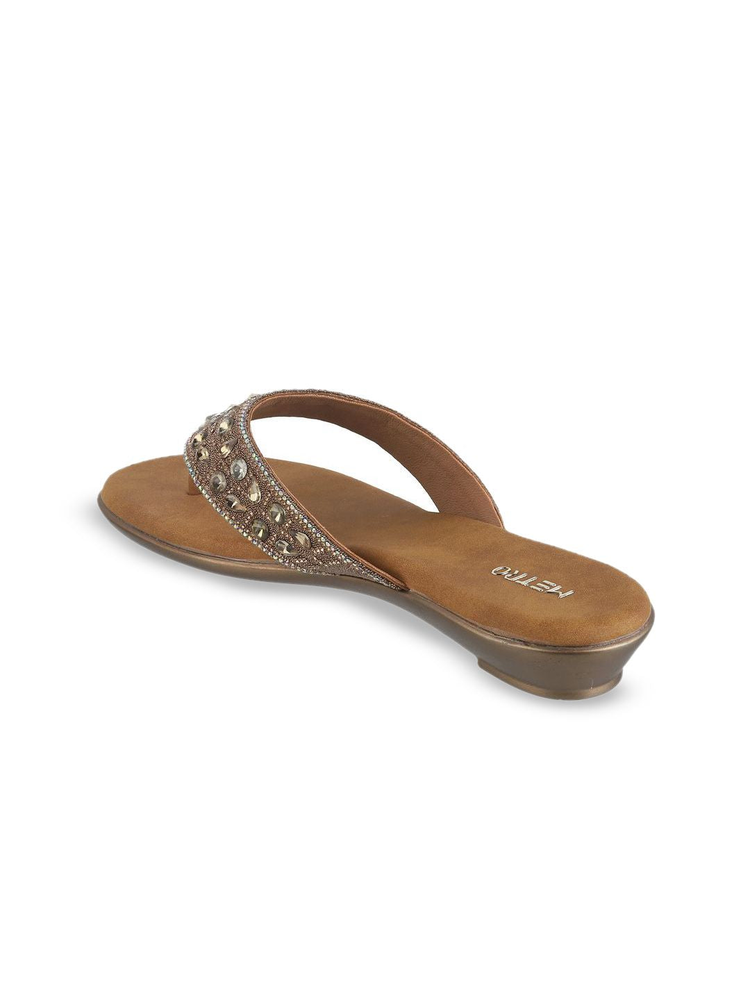 Metro Women Embellished Wedge Sandals