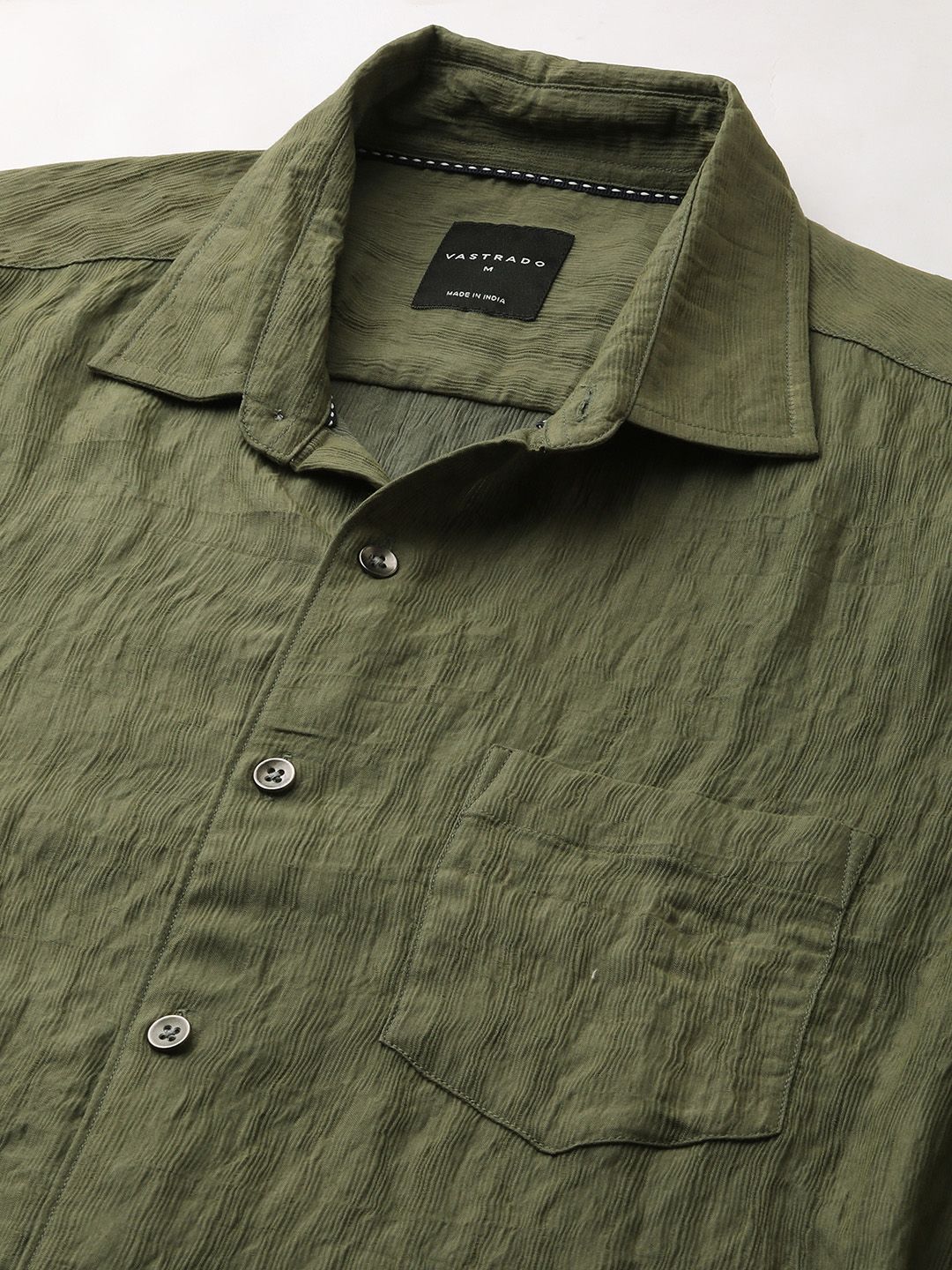 VASTRADO Men Classic Slim Fit Opaque Casual Shirt