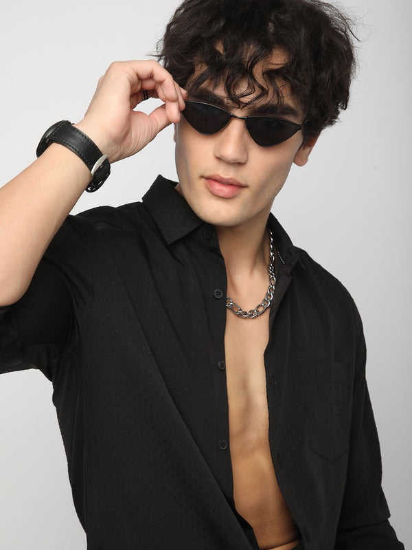 VASTRADO Men Classic Slim Fit Opaque Casual Shirt