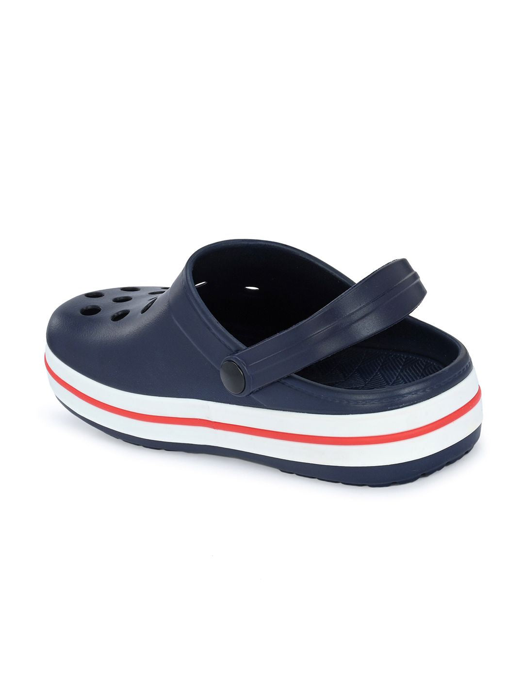 HRX by Hrithik Roshan Men Navy Blue & Red Rubber Clogs