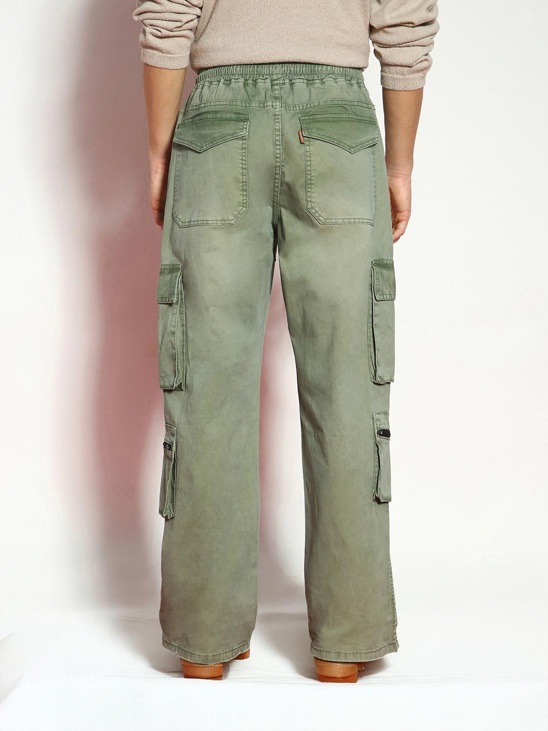 Urbano Fashion Men Loose Relaxed Fit Heavy Fade Stretchable Jeans