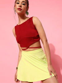 STREET 9 Women Gorgeous Red Solid Top