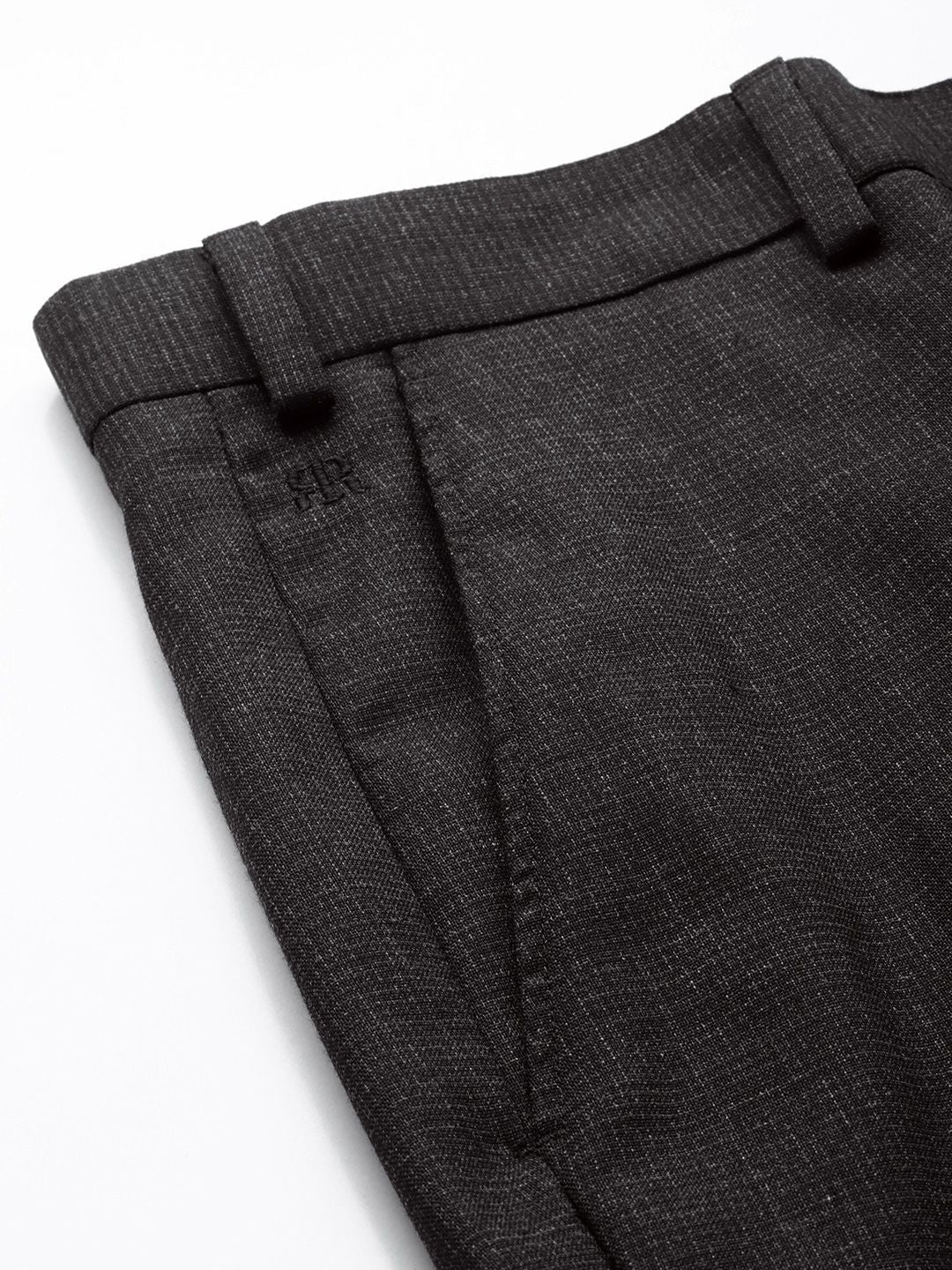 Raymond Men Textured Slim Fit Formal Trousers