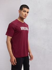 HRX by Hrithik Roshan Typography Printed Rapid-Dry Training T-shirt