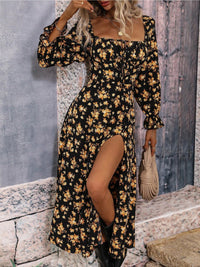 all about you Floral Print Fit & Flare Dress