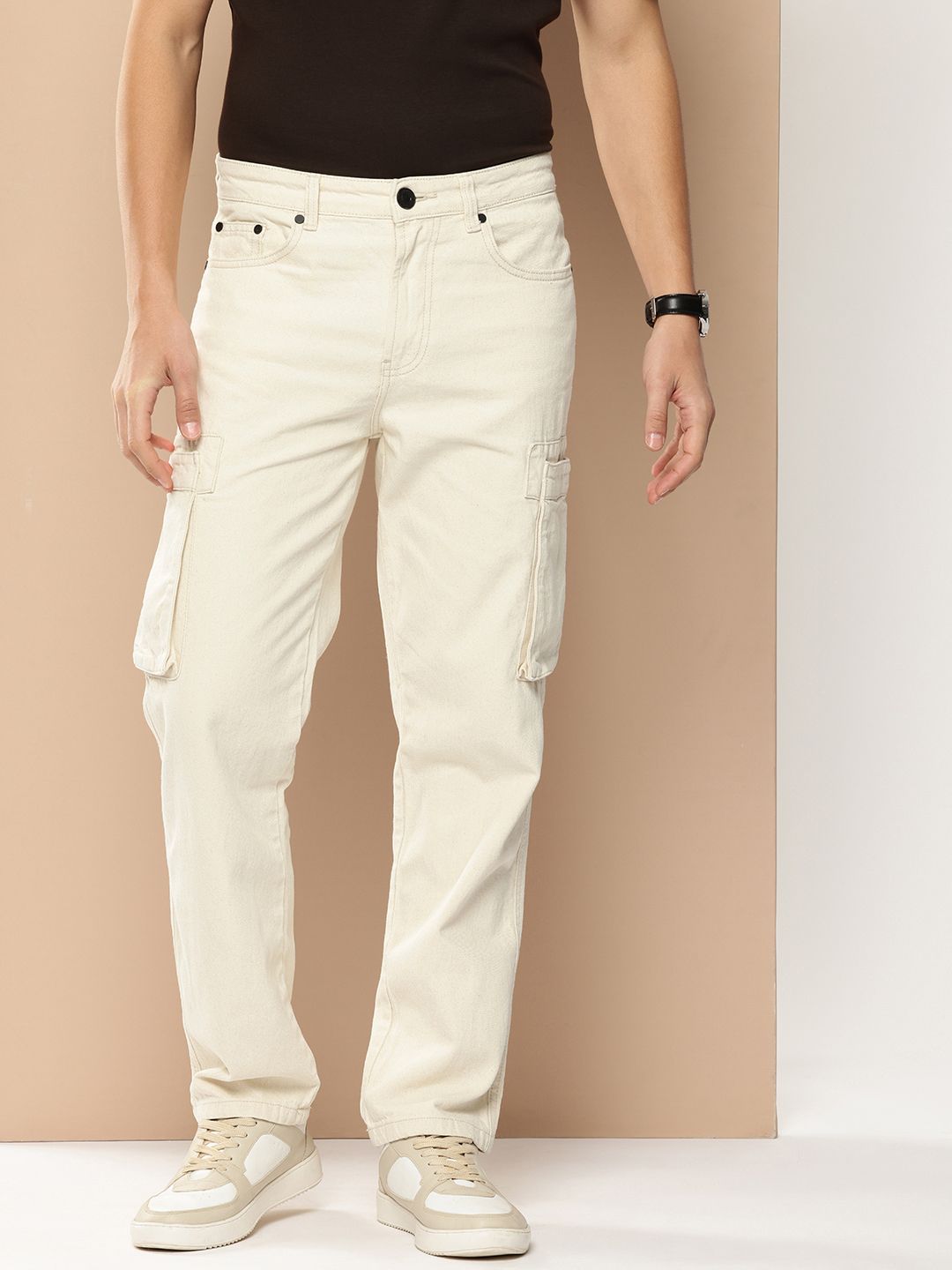 Bene Kleed Men Straight Fit Mid-Rise Pure Cotton Jeans