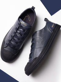 RARE RABBIT Men Sauron Pro Colourblocked Leather Sneakers