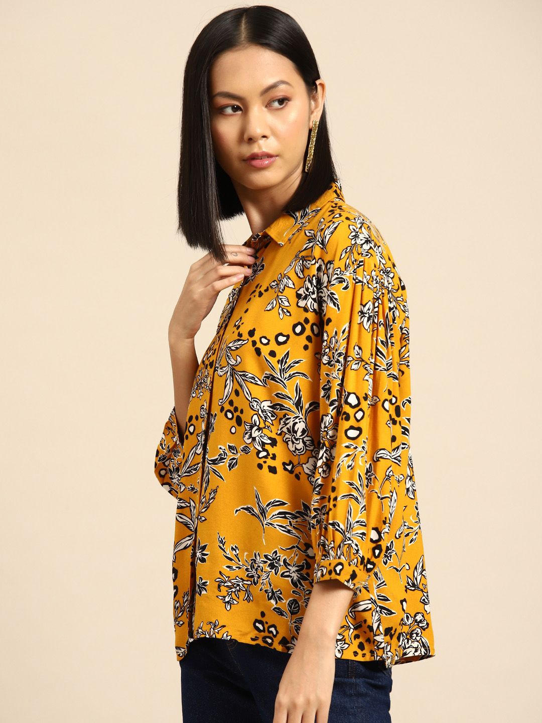 all about you Floral Printed Casual Shirt