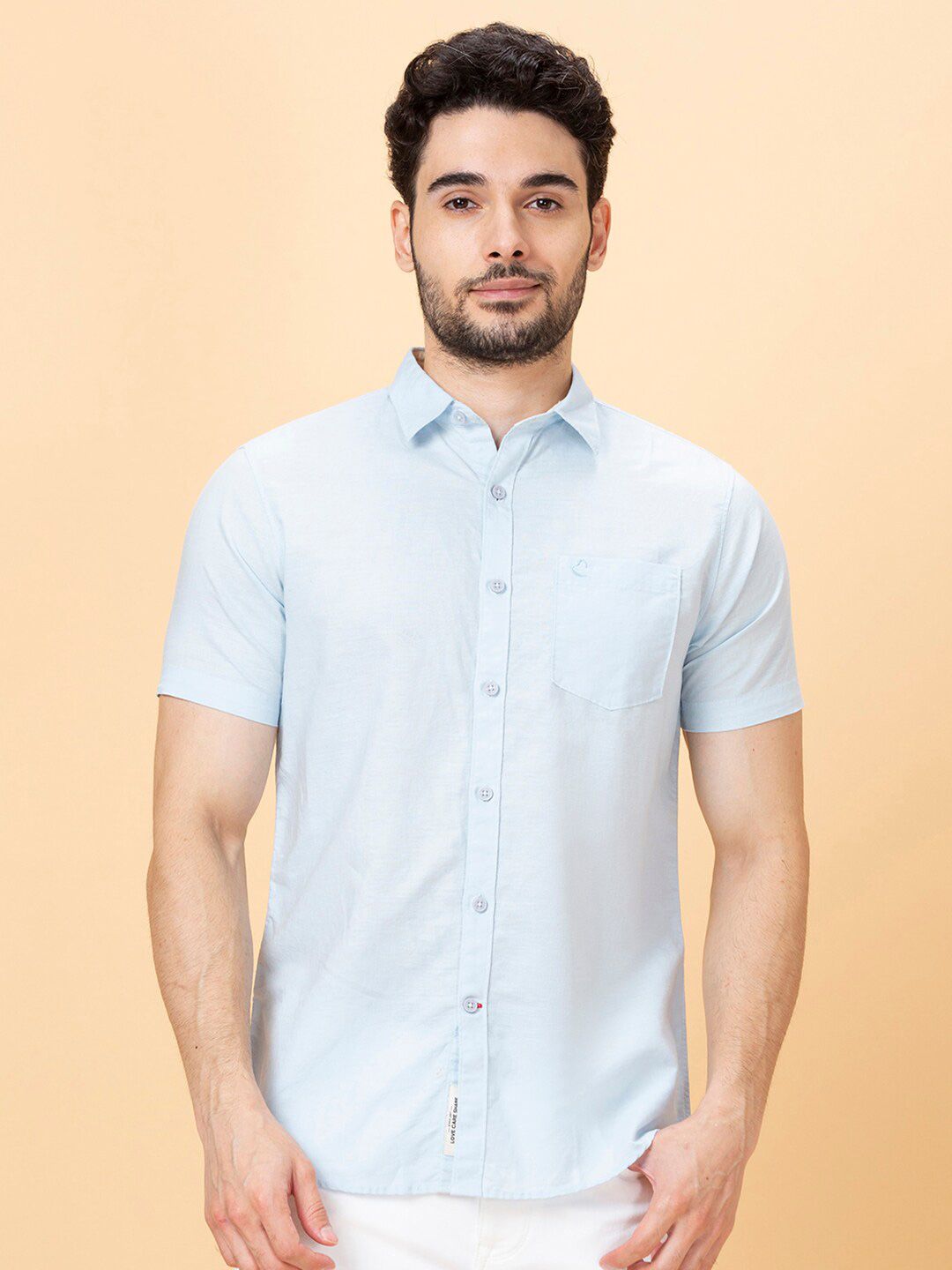 Being Human Spread Collar Slim Fit Casual Shirt