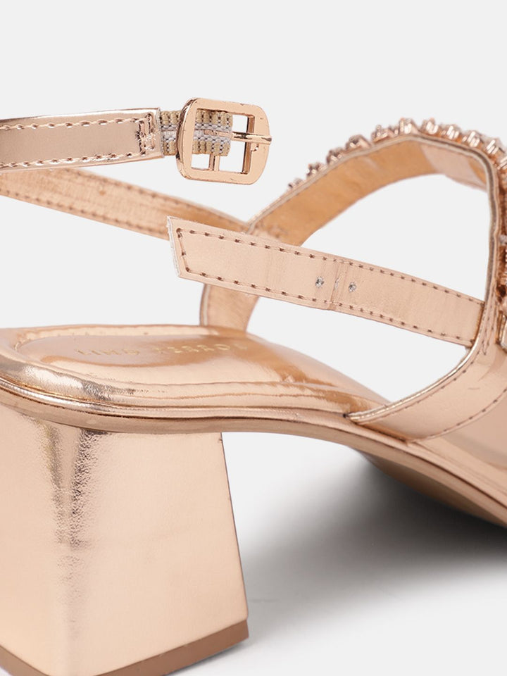 Lino Perros Embellished Party Block Heels