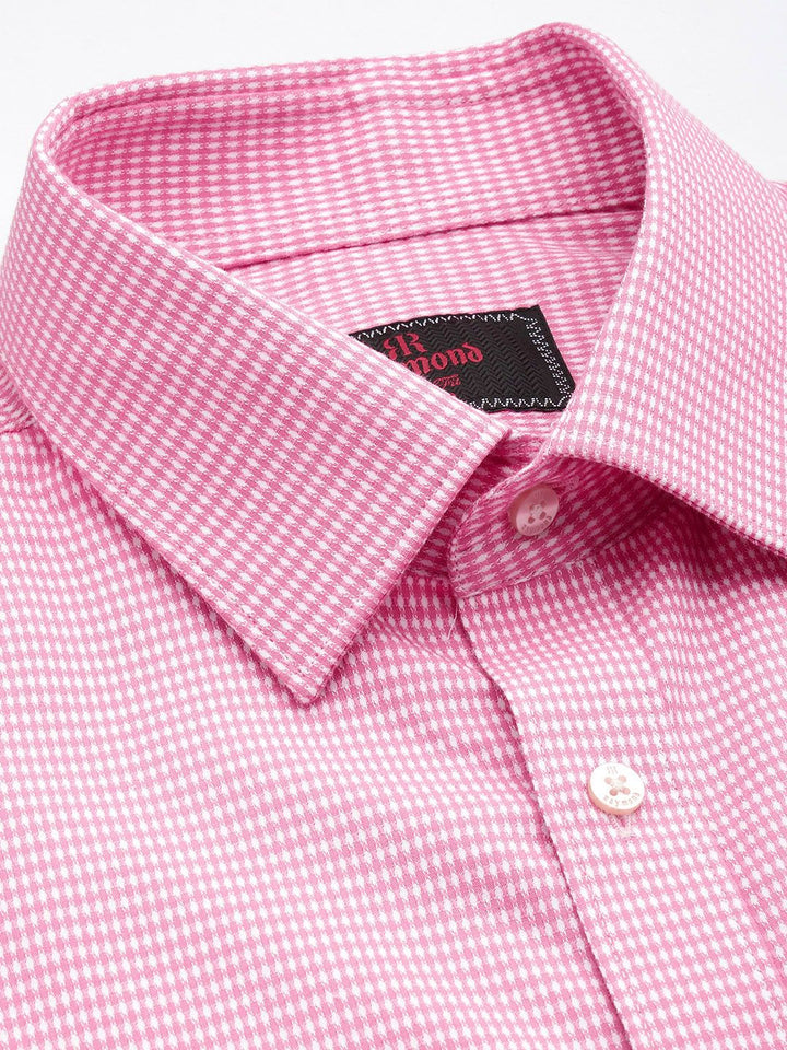 Raymond Pure Cotton Slim Fit Textured Formal Shirt