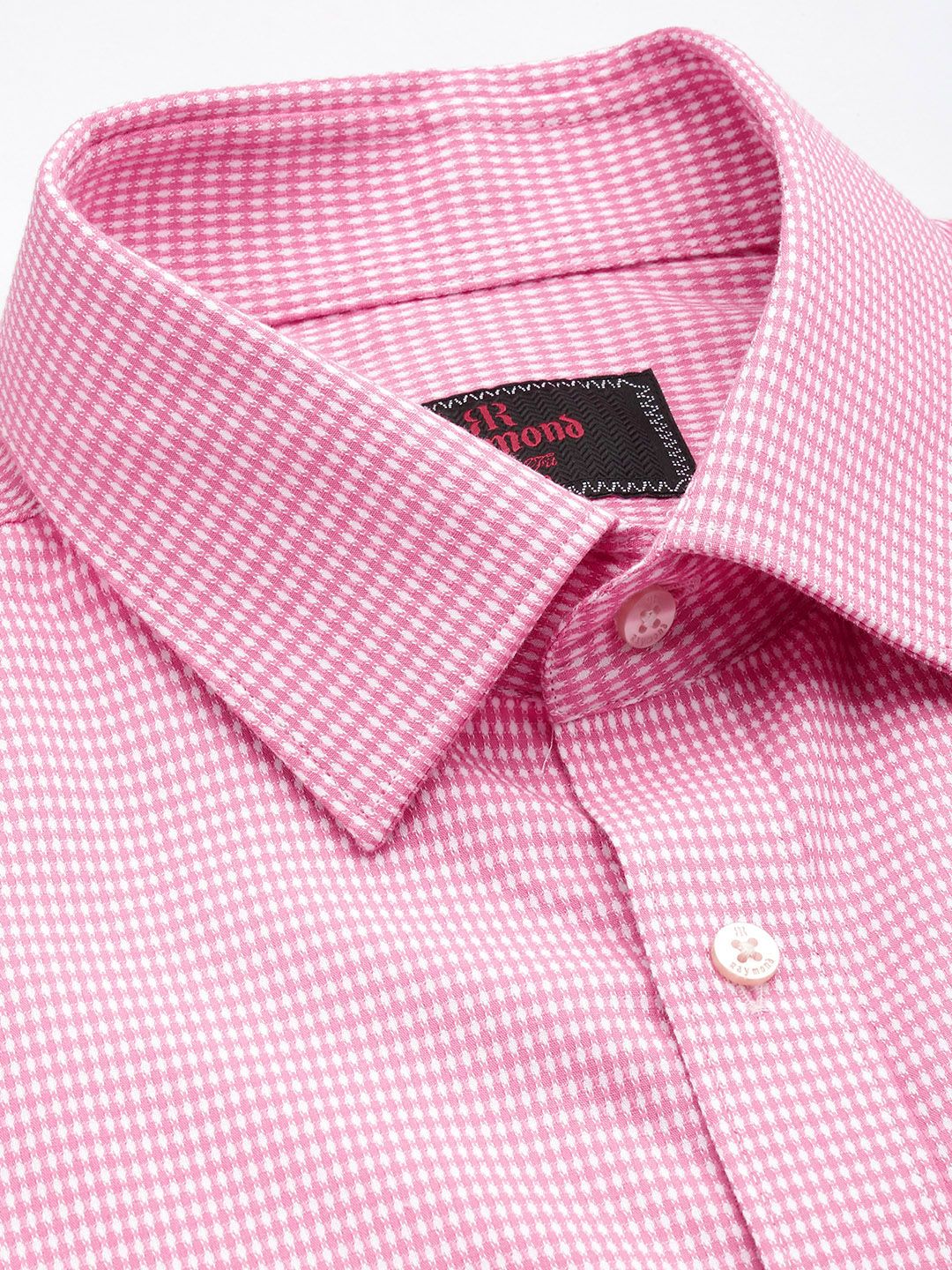 Raymond Pure Cotton Slim Fit Textured Formal Shirt