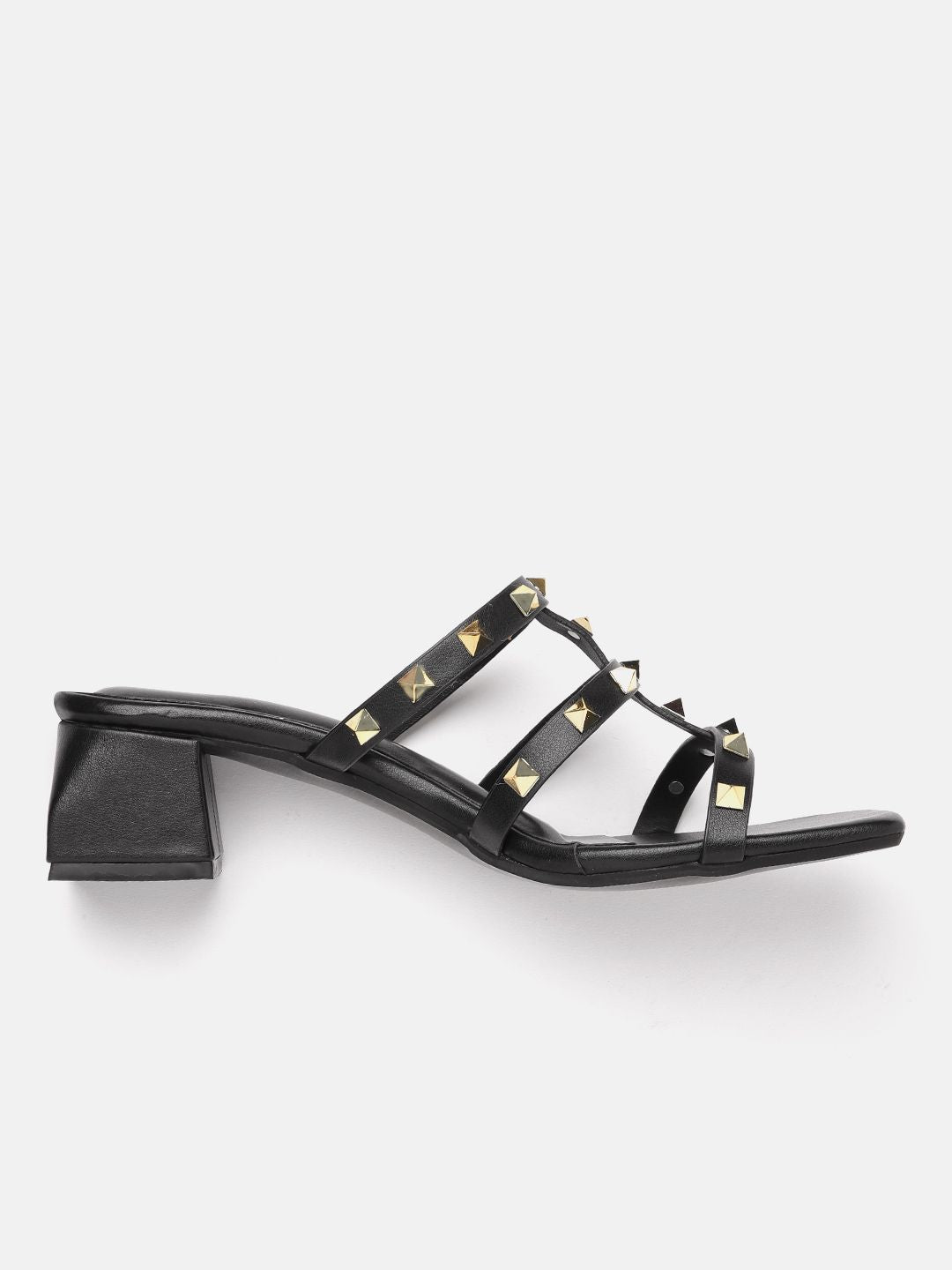 Lino Perros Studded Block Heel
