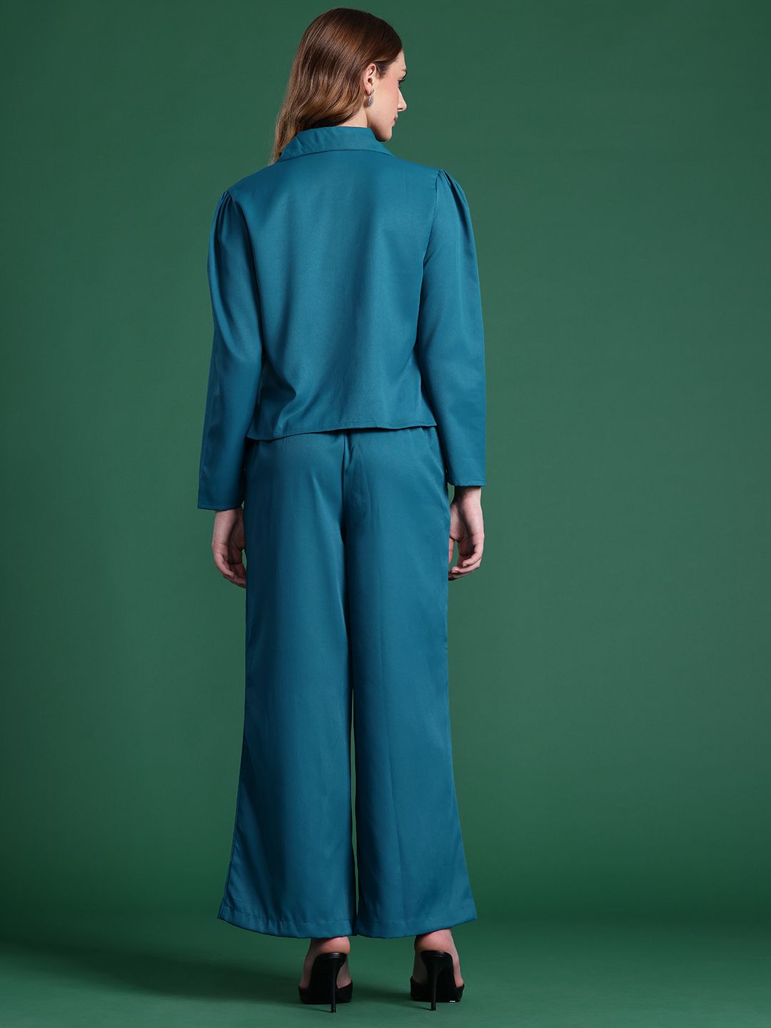 DressBerry Lapel Collar Blazer-Style Co-ords
