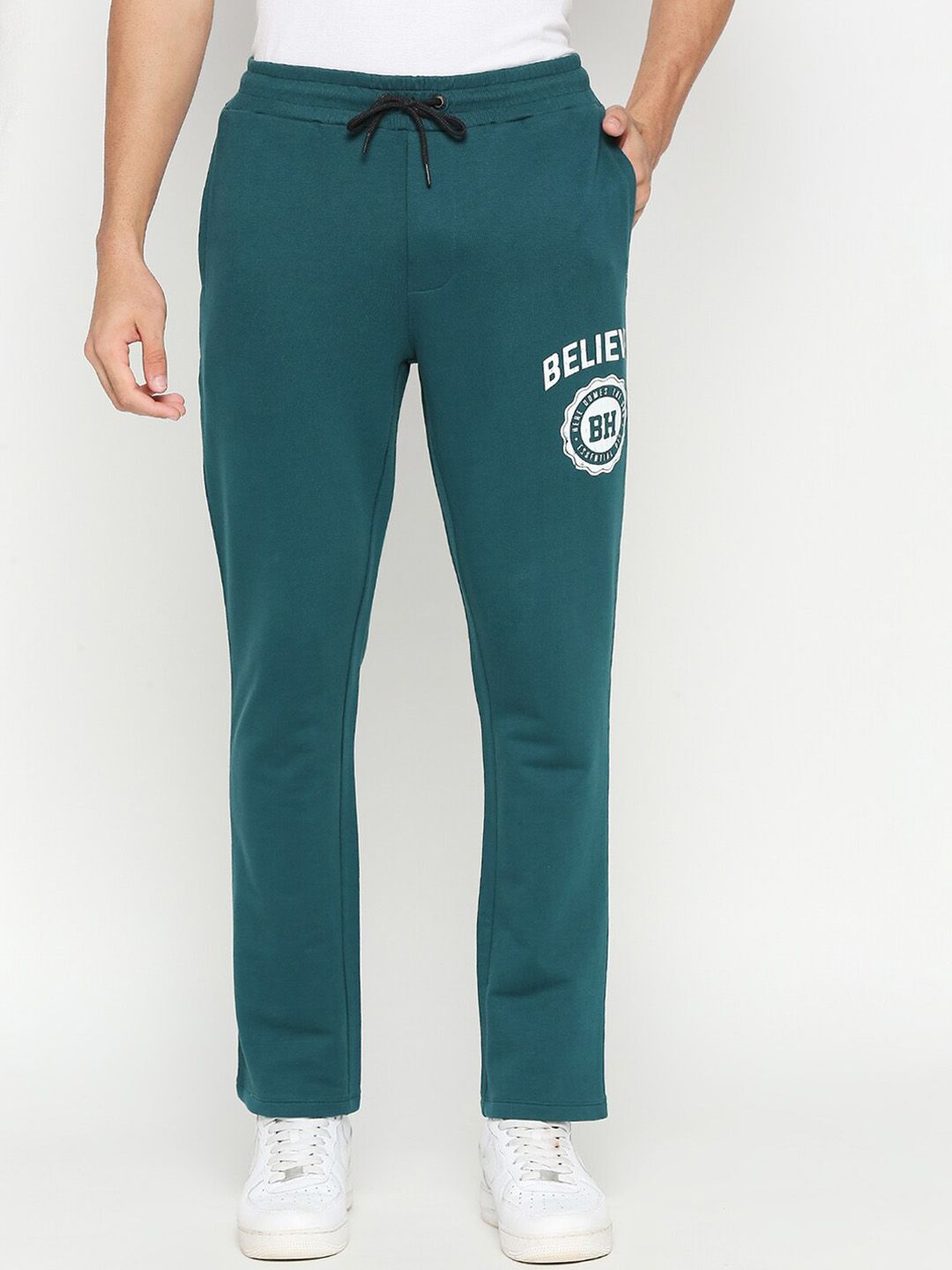 Being Human Men Mid-Rise Pure Cotton Track Pants