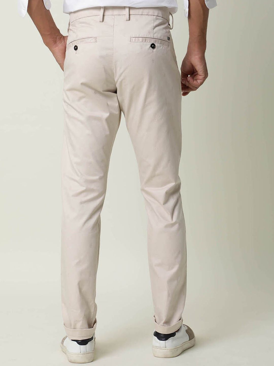 RARE RABBIT Men Mazzios Mid-Rise Slim Fit Trouser